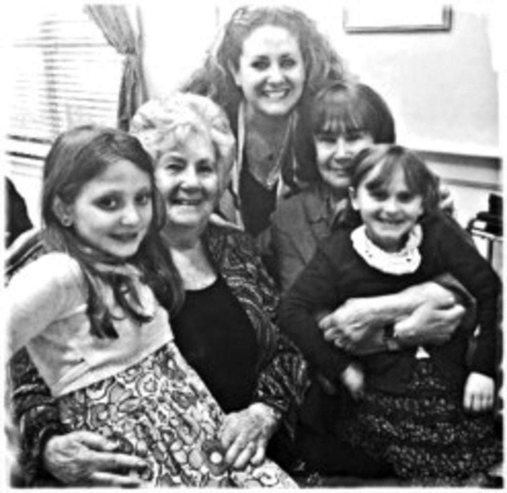 Zoey Joering, left, great grandmother Ruth Ackerman, Wendy Joering, grandmother Rhonda White, Eva Joering /Wendy Joering